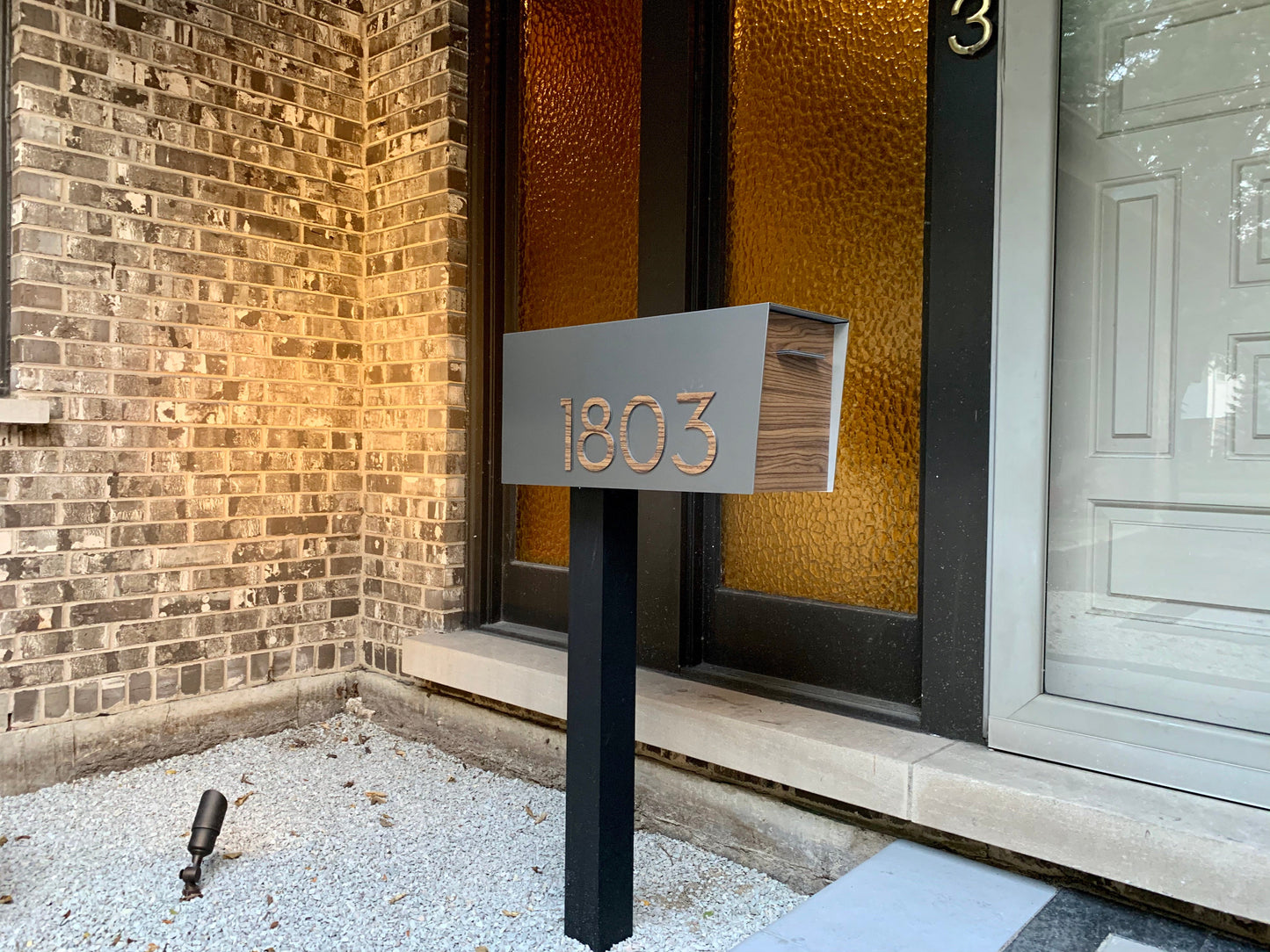 Modern Post Mounted Mailbox  - Contemporary Post Mounted Mailbox Type 4