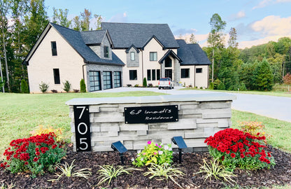 Acrylic Address Plaque - Signs ( Font Options )