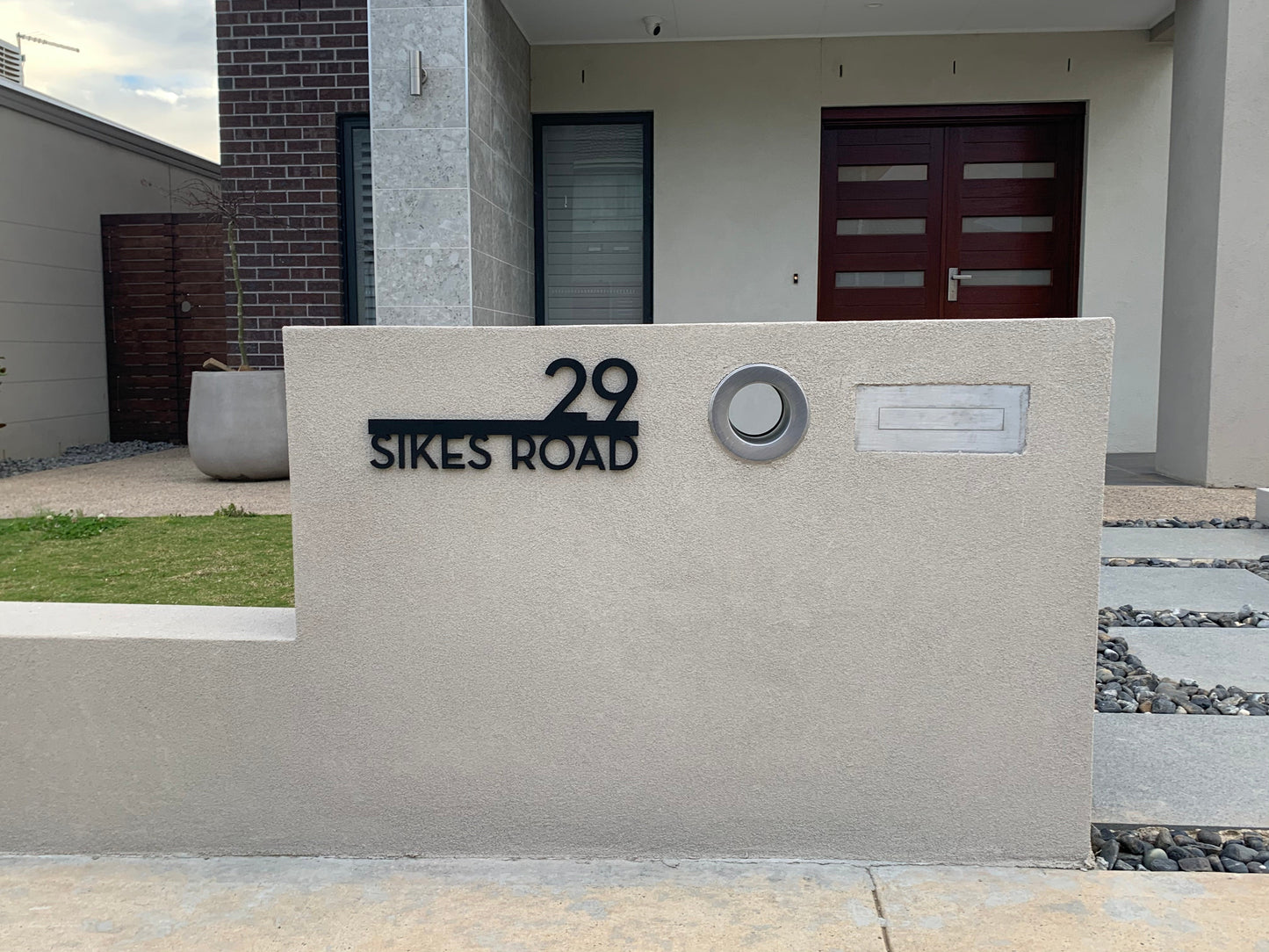 Underline House Numbers - LED Signs with Name / Address