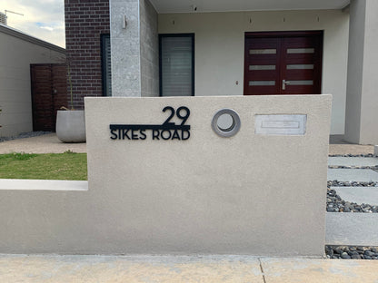 Underline House Numbers - LED Signs with Name / Address