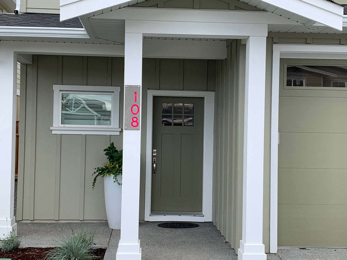 Concrete Address Plaque - Signs