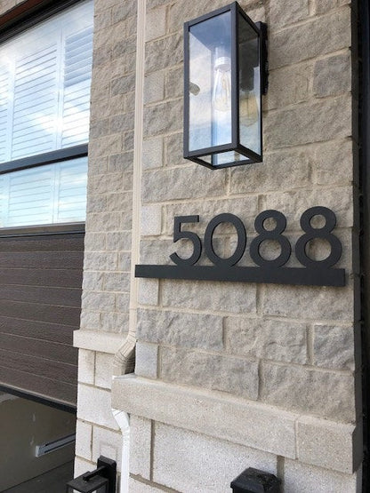 Underline House Numbers - LED Signs with Name / Address