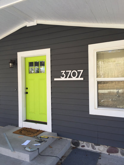 Underline House Numbers - LED Signs with Name / Address