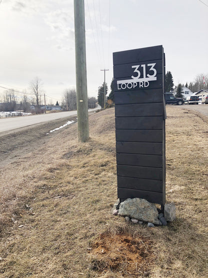 Underline House Numbers - LED Signs with Name / Address