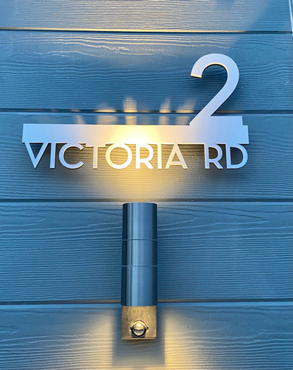 Underline House Numbers - LED Signs with Name / Address