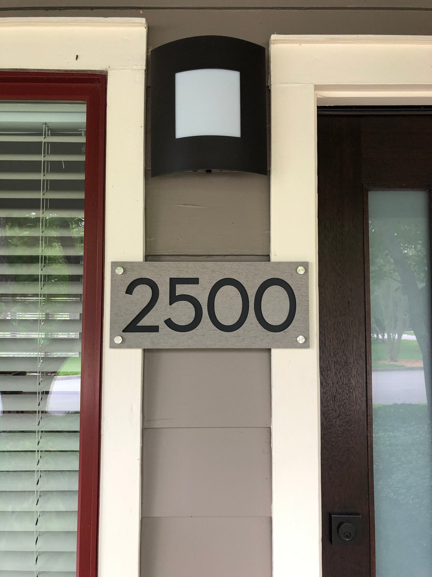 Concrete Address Plaque - Signs