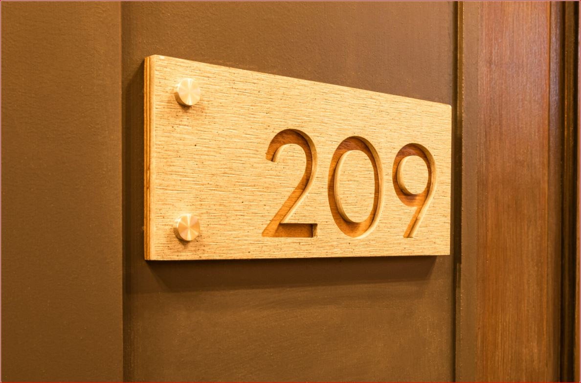 Concrete Address Plaque - Signs