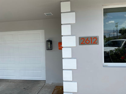 Concrete Address Plaque - Signs