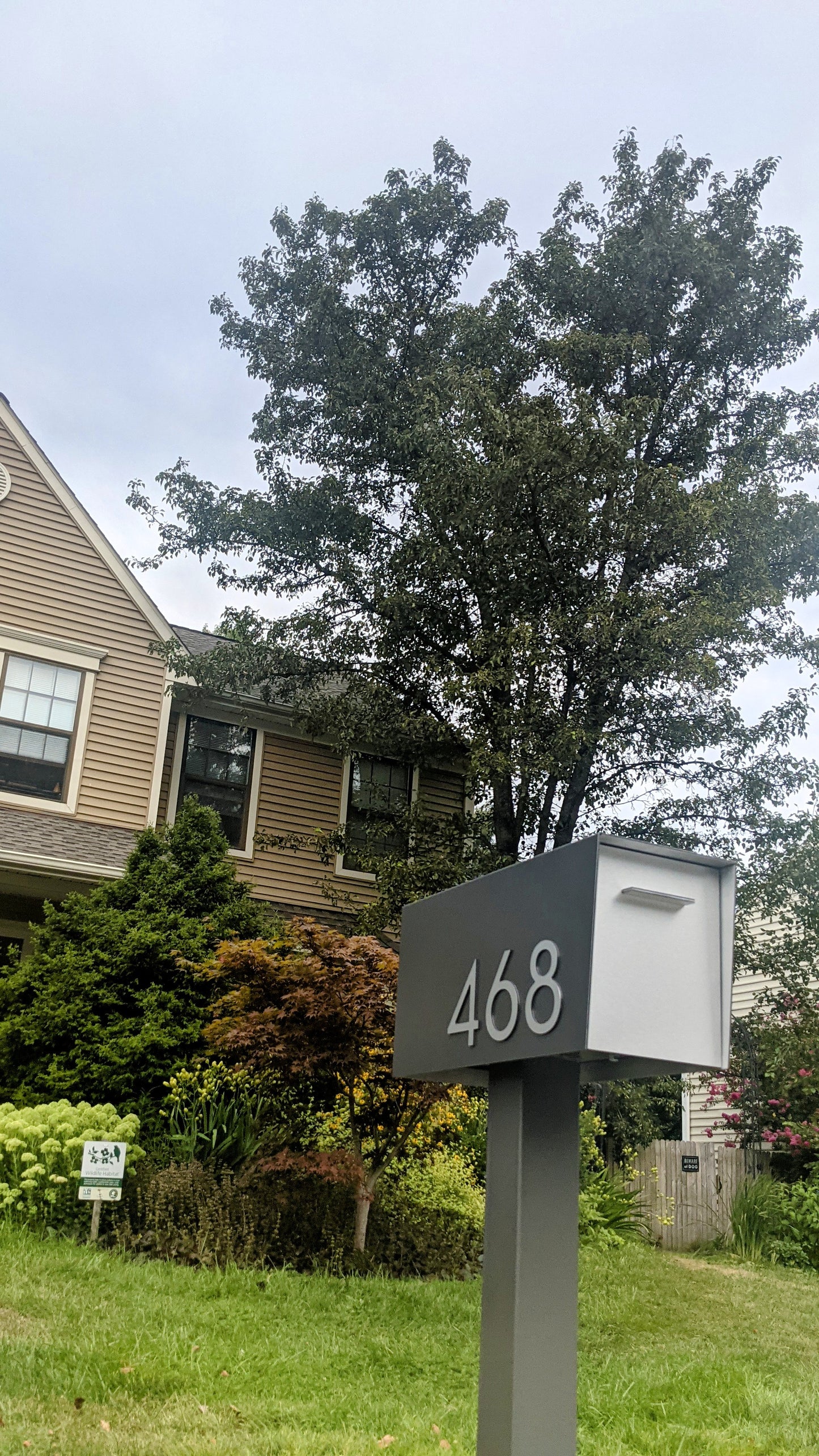 Modern Post Mounted Mailbox  - Contemporary Post Mounted Mailbox Type 4