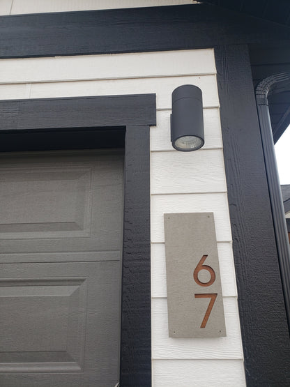 Concrete Address Plaque - Signs