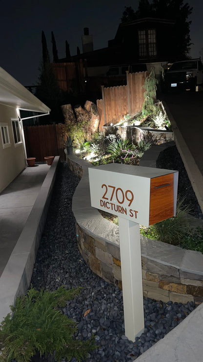 Modern Post Mounted Mailbox  - Contemporary Post Mounted Mailbox Type 4