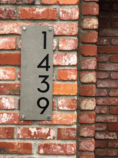 Concrete Address Plaque - Signs