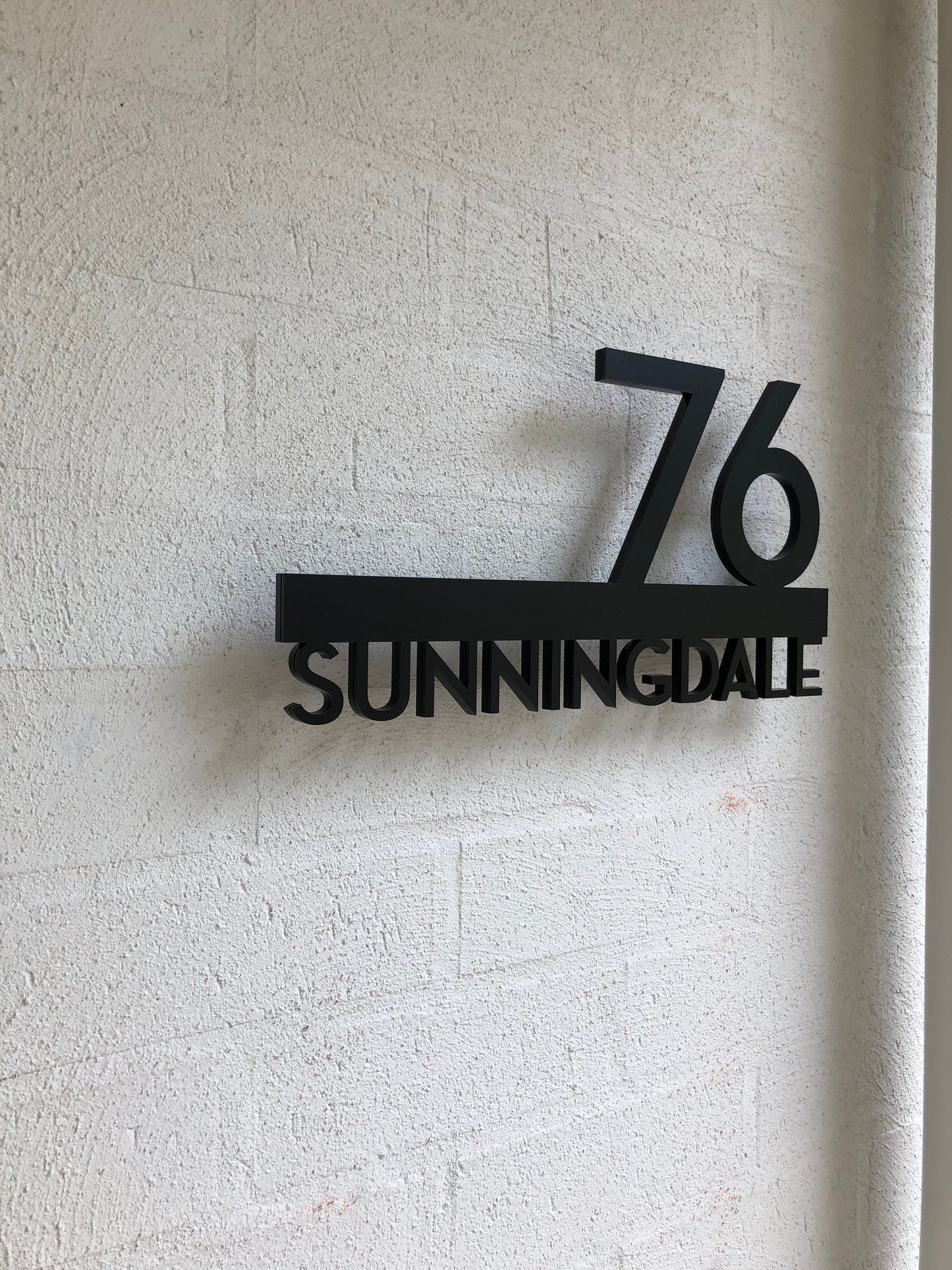 Underline House Numbers - LED Signs with Name / Address