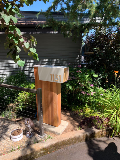 Modern Post Mounted Mailbox  - Contemporary Post Mounted Mailbox Type 4