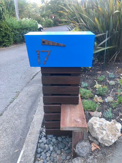Modern Post Mounted Mailbox  - Contemporary Post Mounted Mailbox Type 4