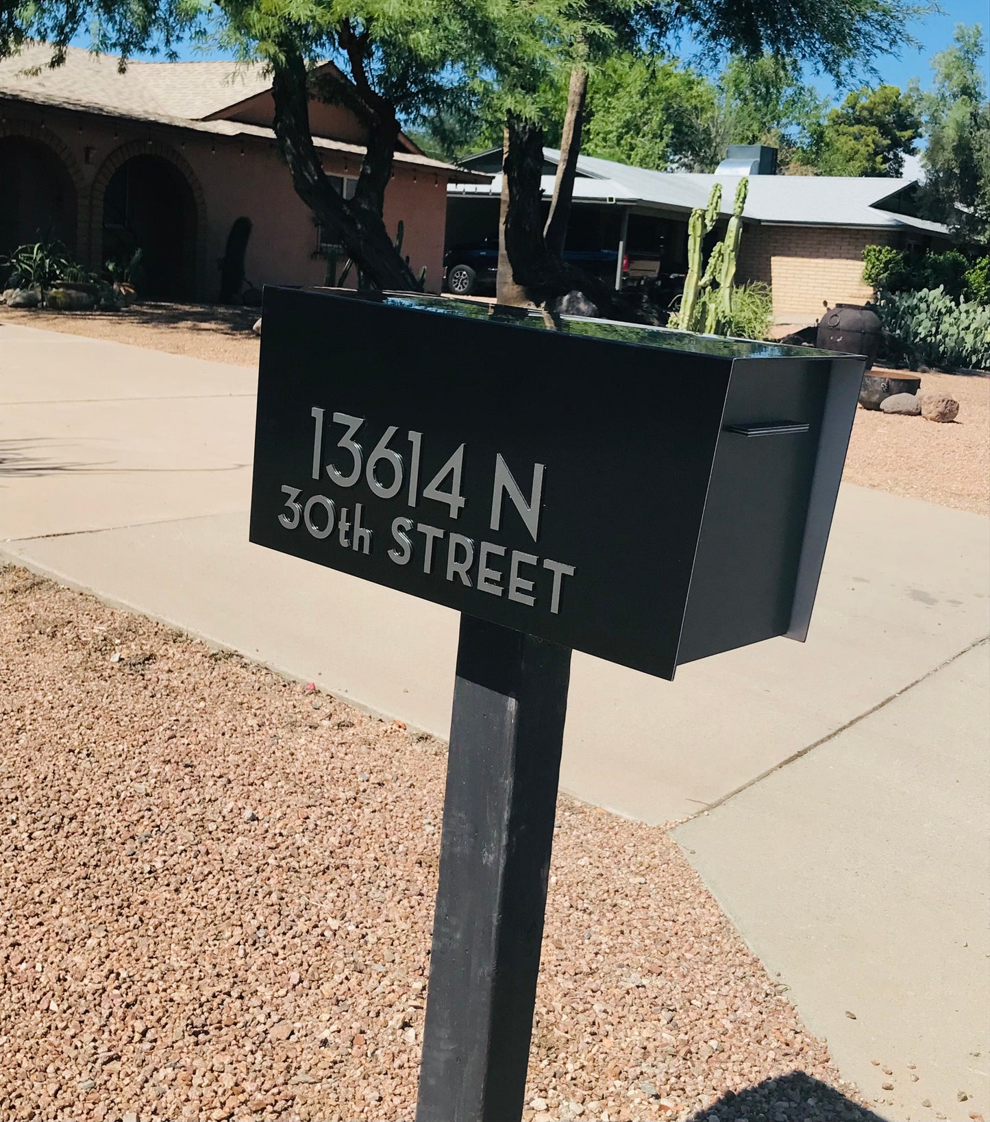Modern Post Mounted Mailbox  - Contemporary Post Mounted Mailbox Type 4