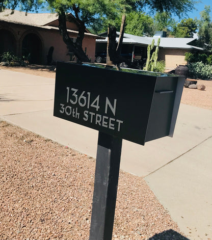 Modern Post Mounted Mailbox  - Contemporary Post Mounted Mailbox Type 4