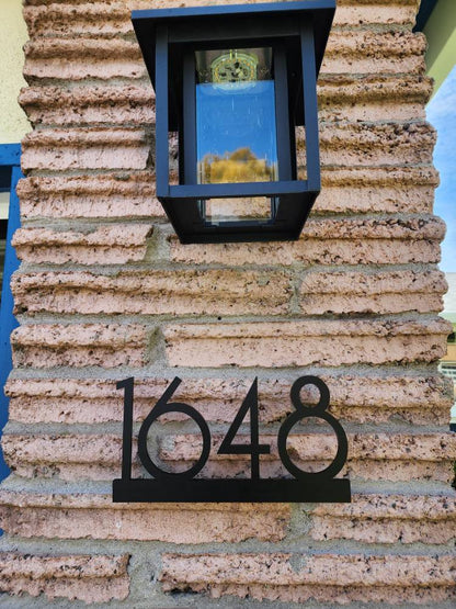 Underline House Numbers - LED Sign ( Font Options )