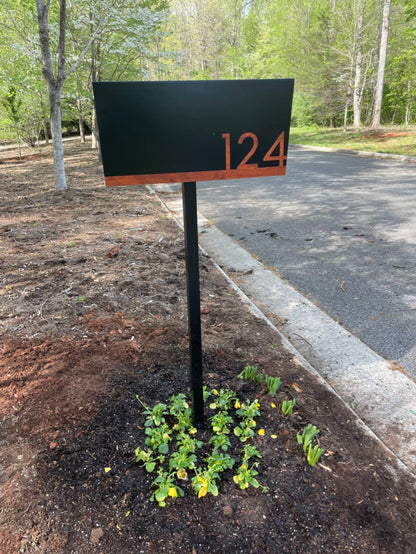 Modern Post Mounted Mailbox  - Contemporary Post Mounted Mailbox Type 4