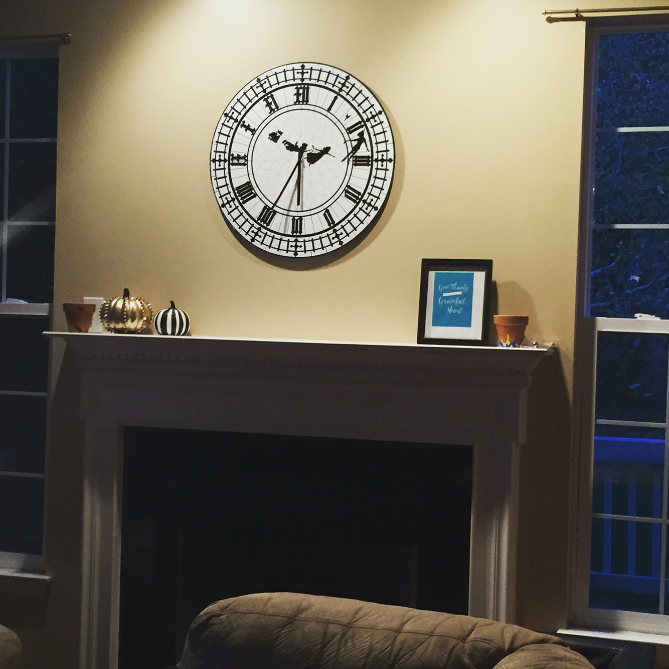 Peter Pan Big Ben Wall Clock