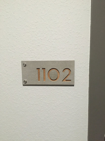 Concrete Address Plaque - Signs