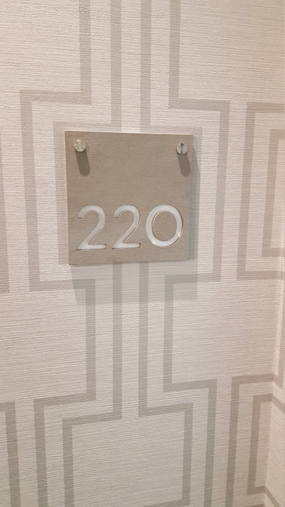 Concrete Address Plaque - Signs