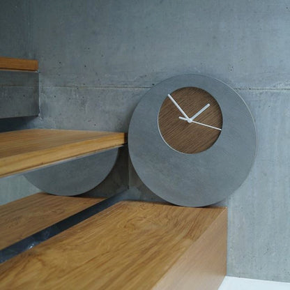 Concrete and Wood Wall Clocks Designs