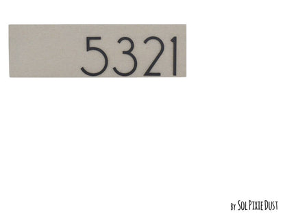 Concrete Address Plaque - Signs