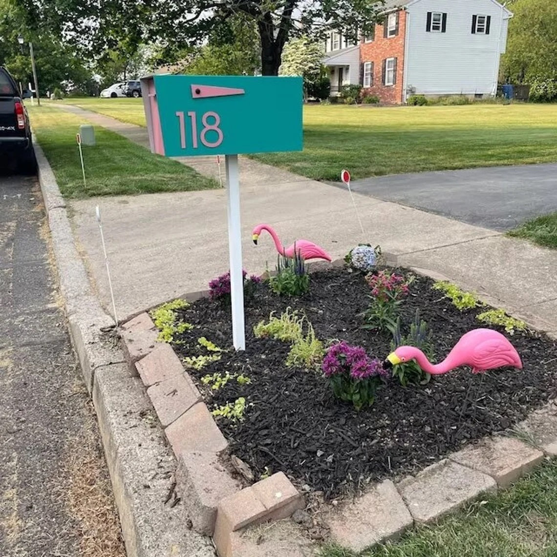 Modern Post Mounted Mailbox  - Contemporary Post Mounted Mailbox Type 4