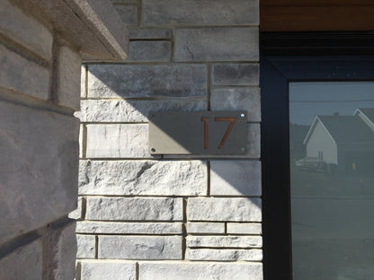 Concrete Address Plaque - Signs