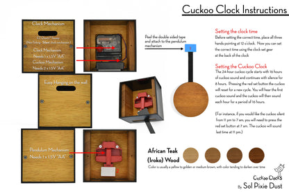 Cuckoo Clock City Three Story - Modern Cuckoo Bird Clock