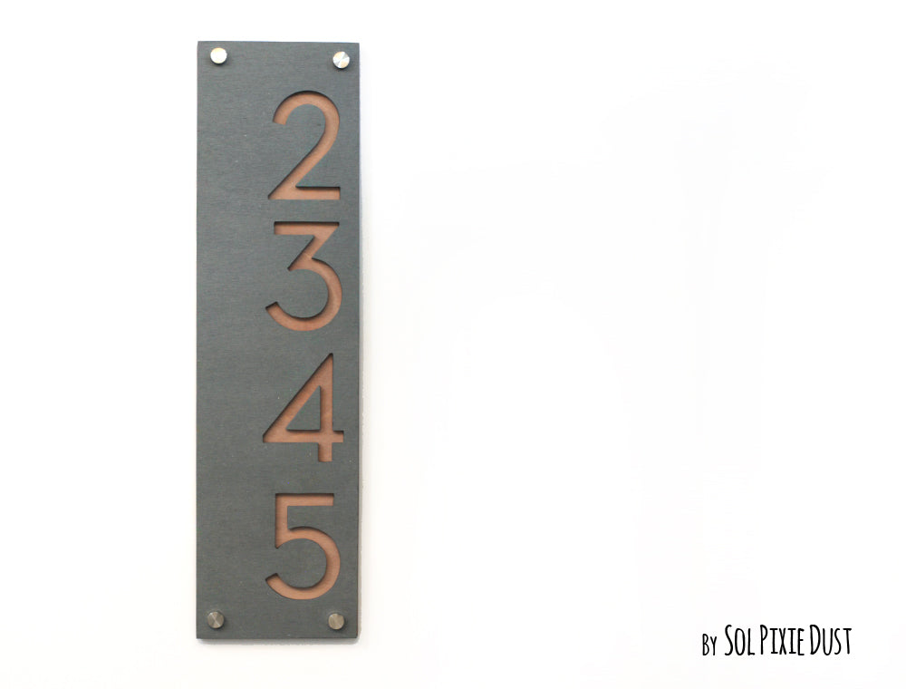 Concrete Address Plaque - Signs