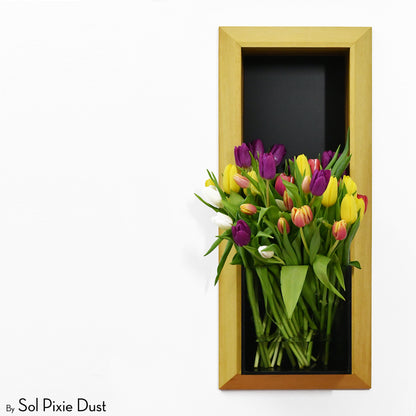 The "Living Frame" - Iroko Wood Planter