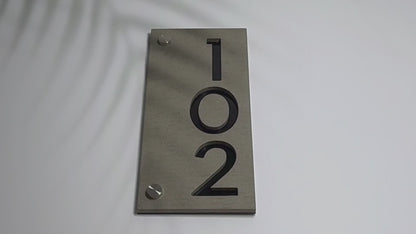 Concrete Address Plaque - Signs