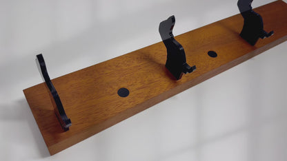 Wall Pegs and Racks - Wooden Hook Rack
