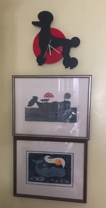 Cockapoo Wagging Tail Wall Clock