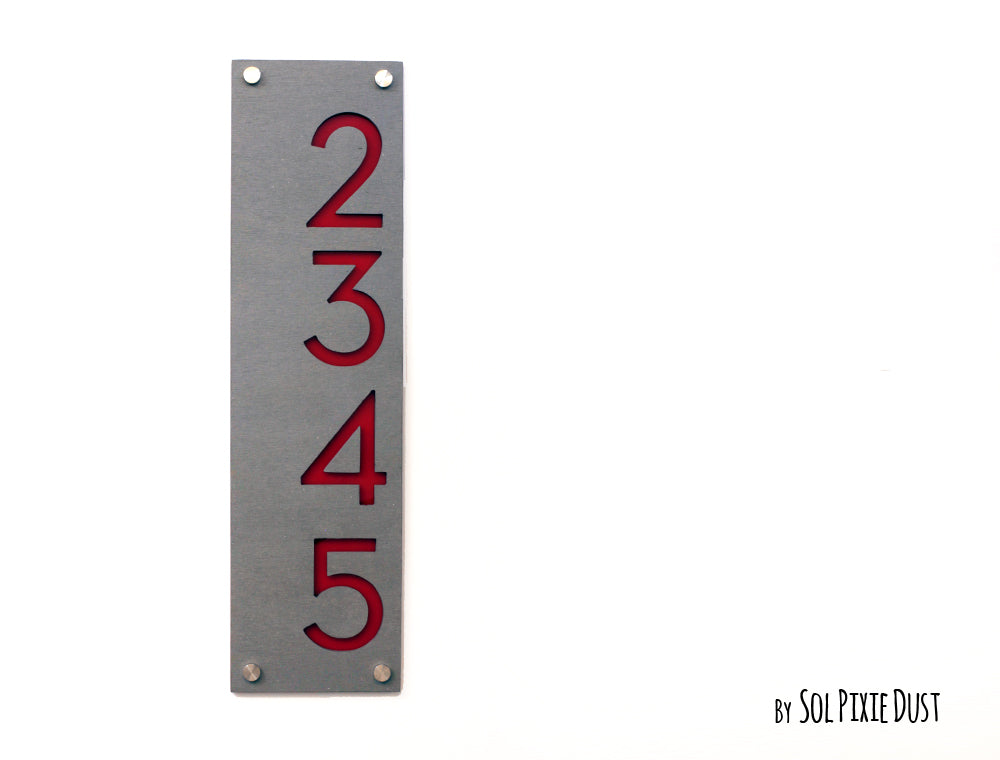 Concrete Address Plaque - Signs