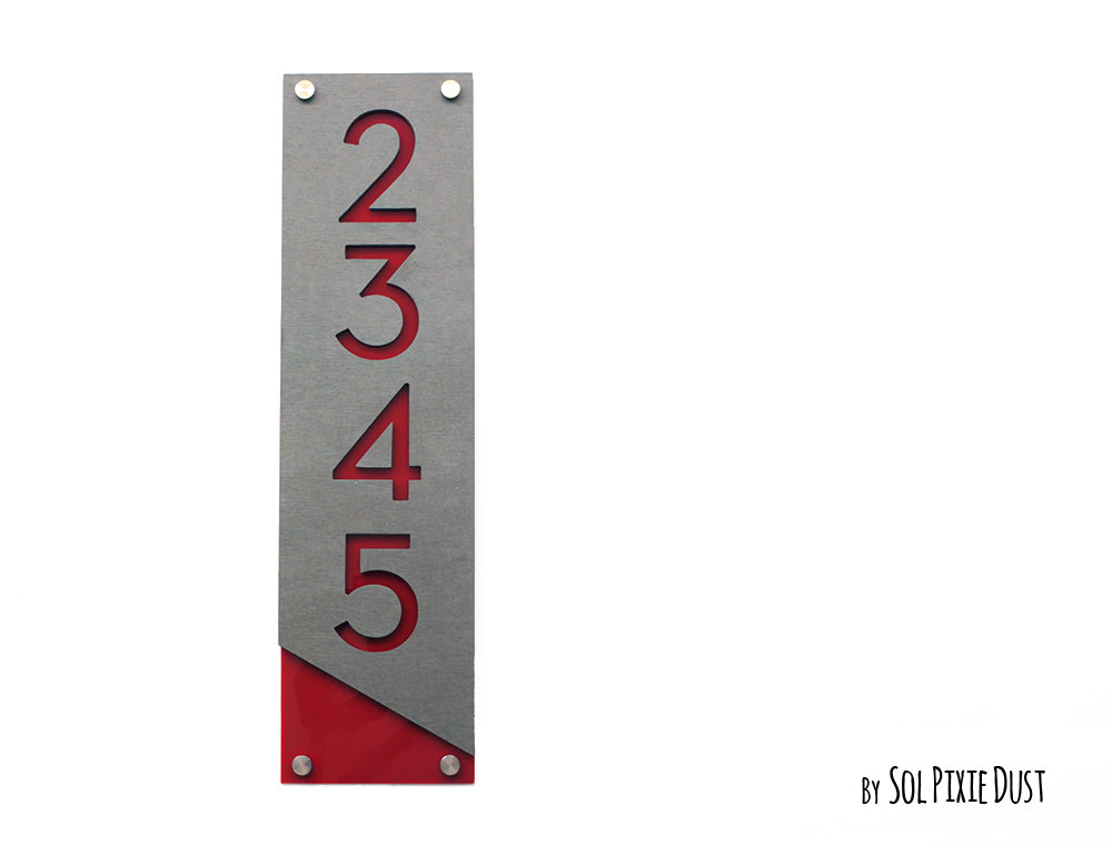 Concrete Address Plaque - Signs
