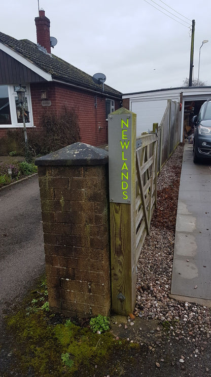 Concrete Address Plaque - Signs