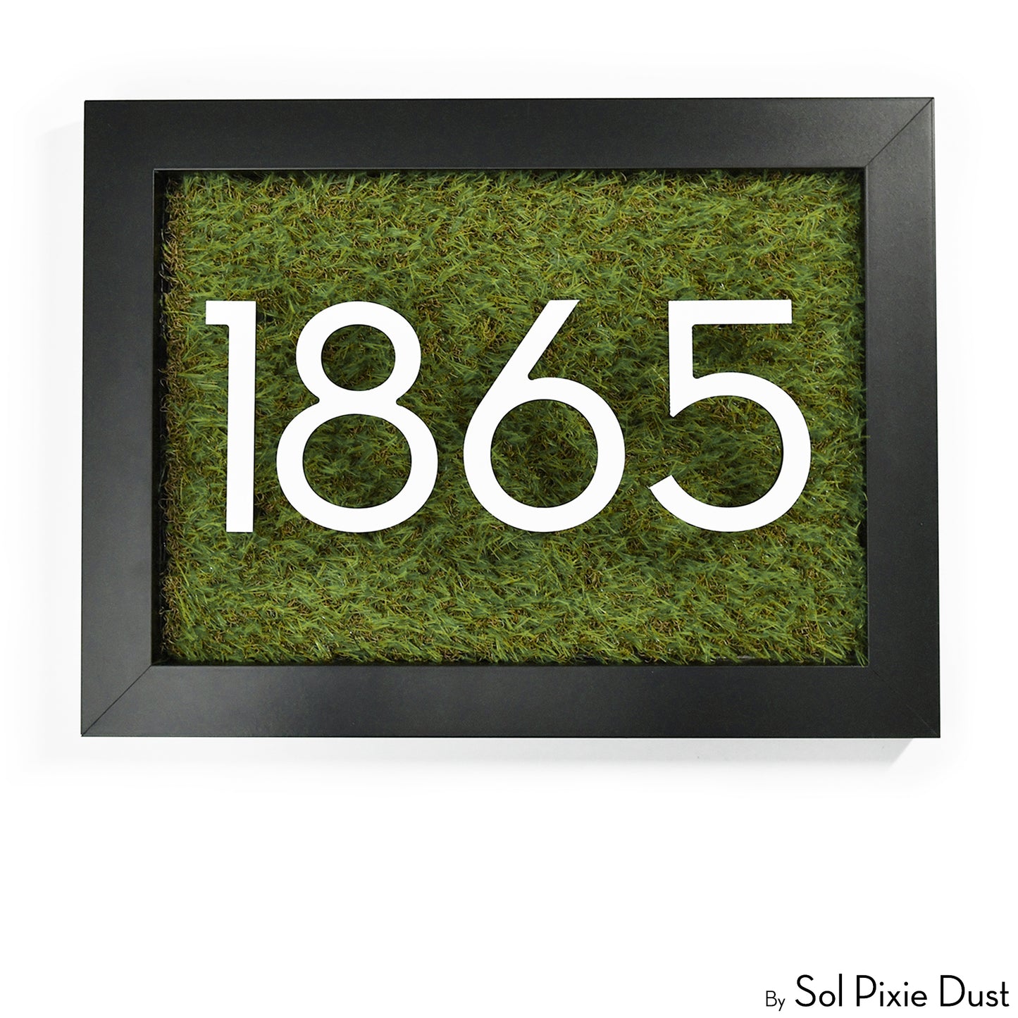 Aluminum & Solid Wood Iroko Frame Address Plaque With Aluminum Numbers