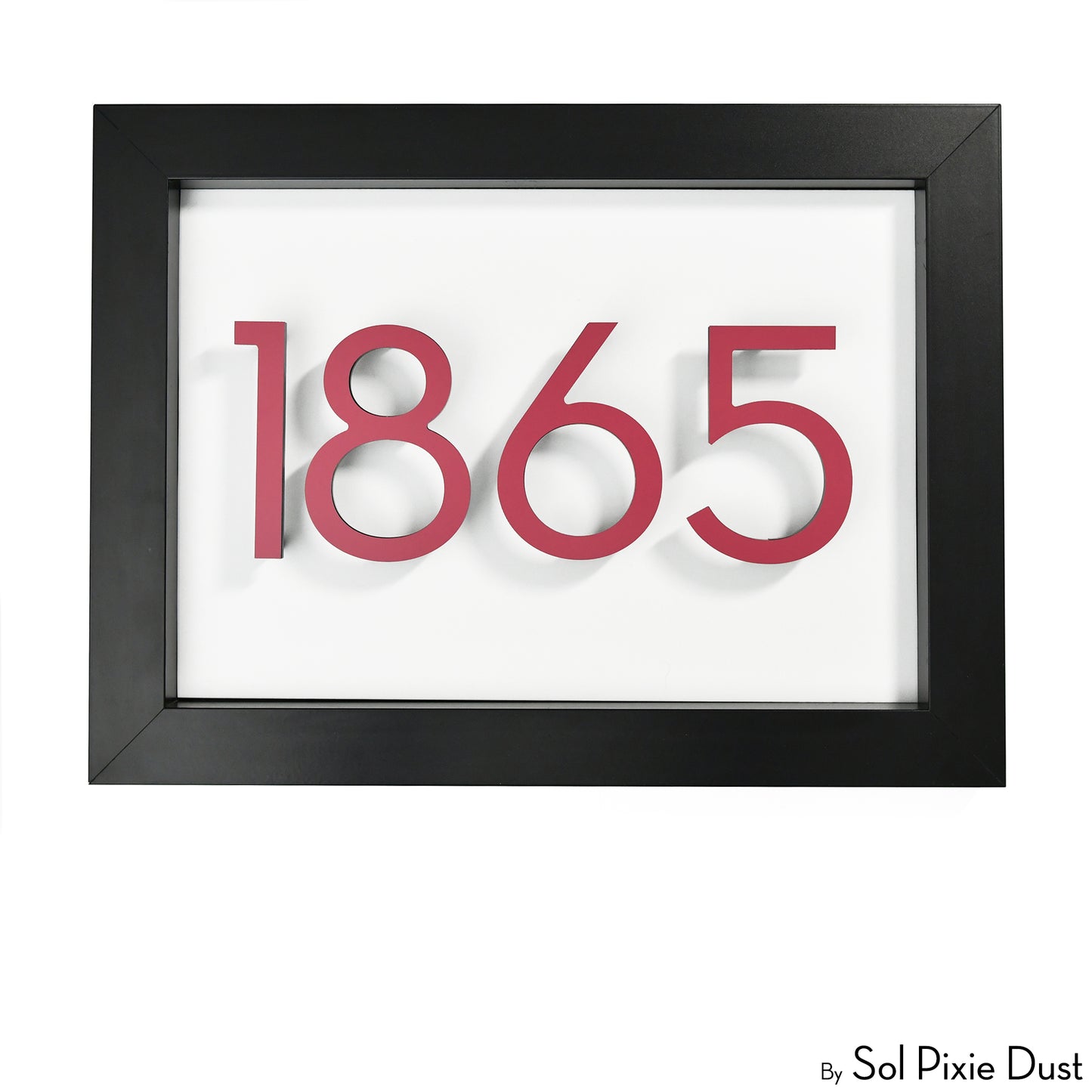 Aluminum & Solid Wood Iroko Frame Address Plaque With Aluminum Numbers