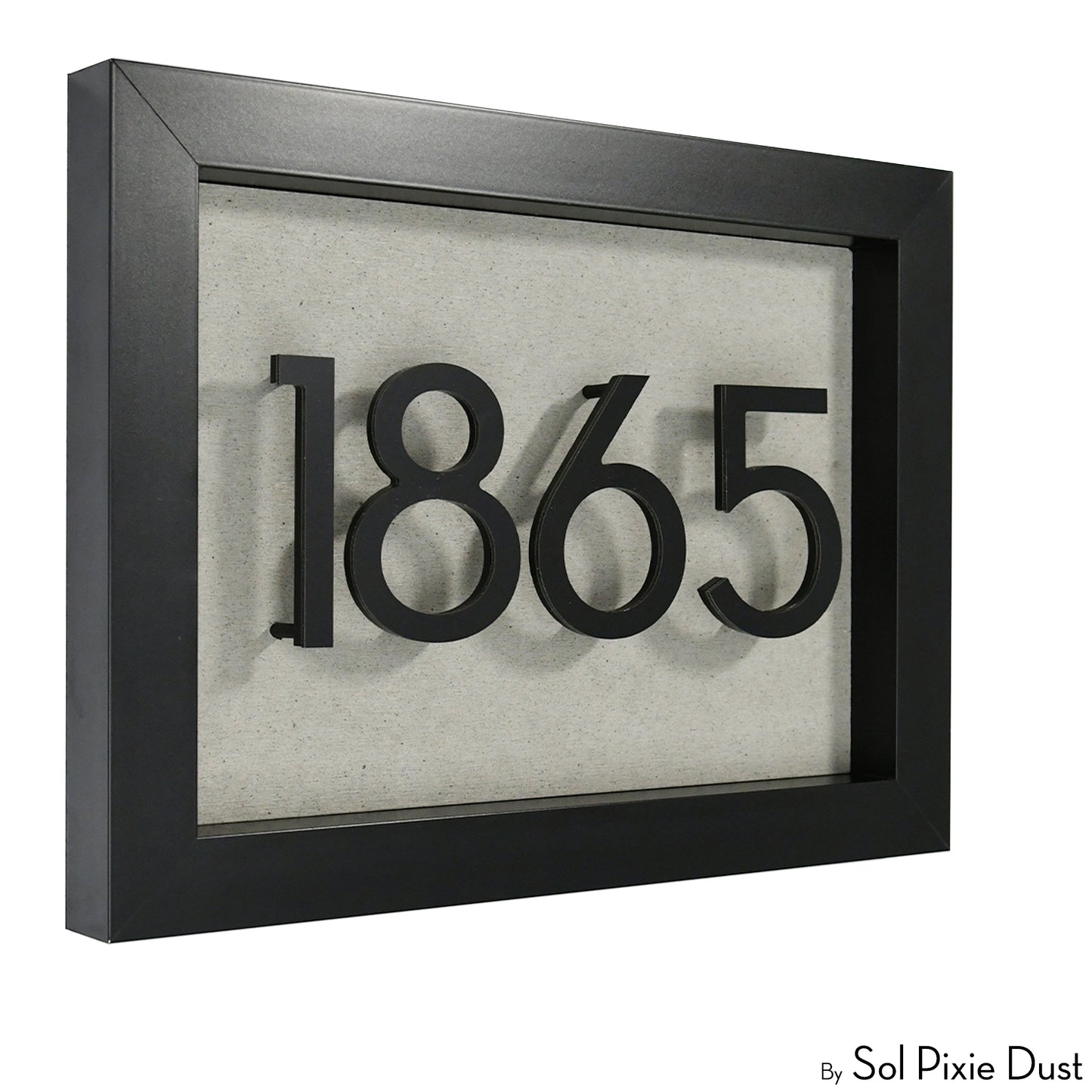 Aluminum & Solid Wood Iroko Frame Address Plaque With Aluminum Numbers