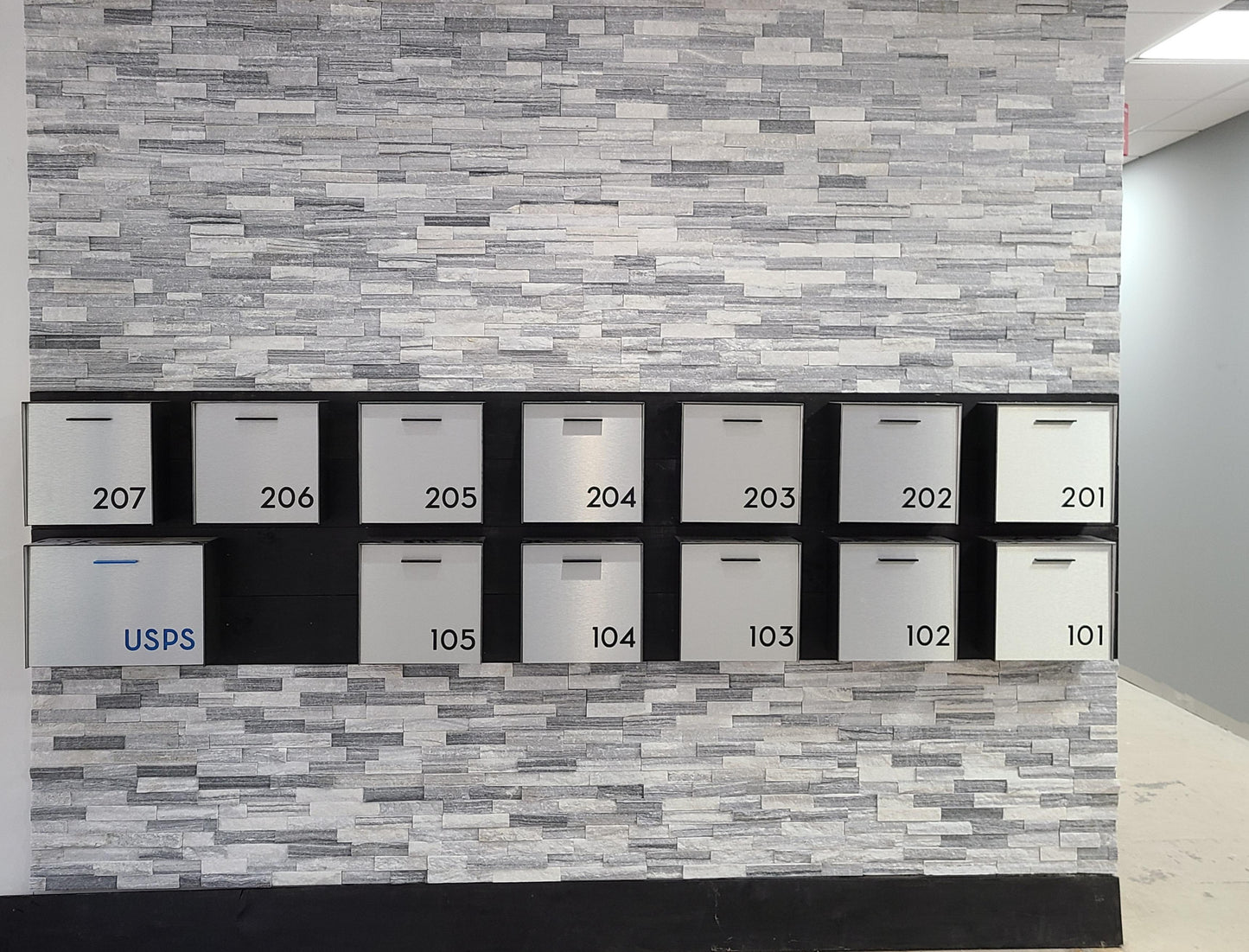 Type 1 - Wall Mounted Mailbox with Custom Door Styles & Body Colors
