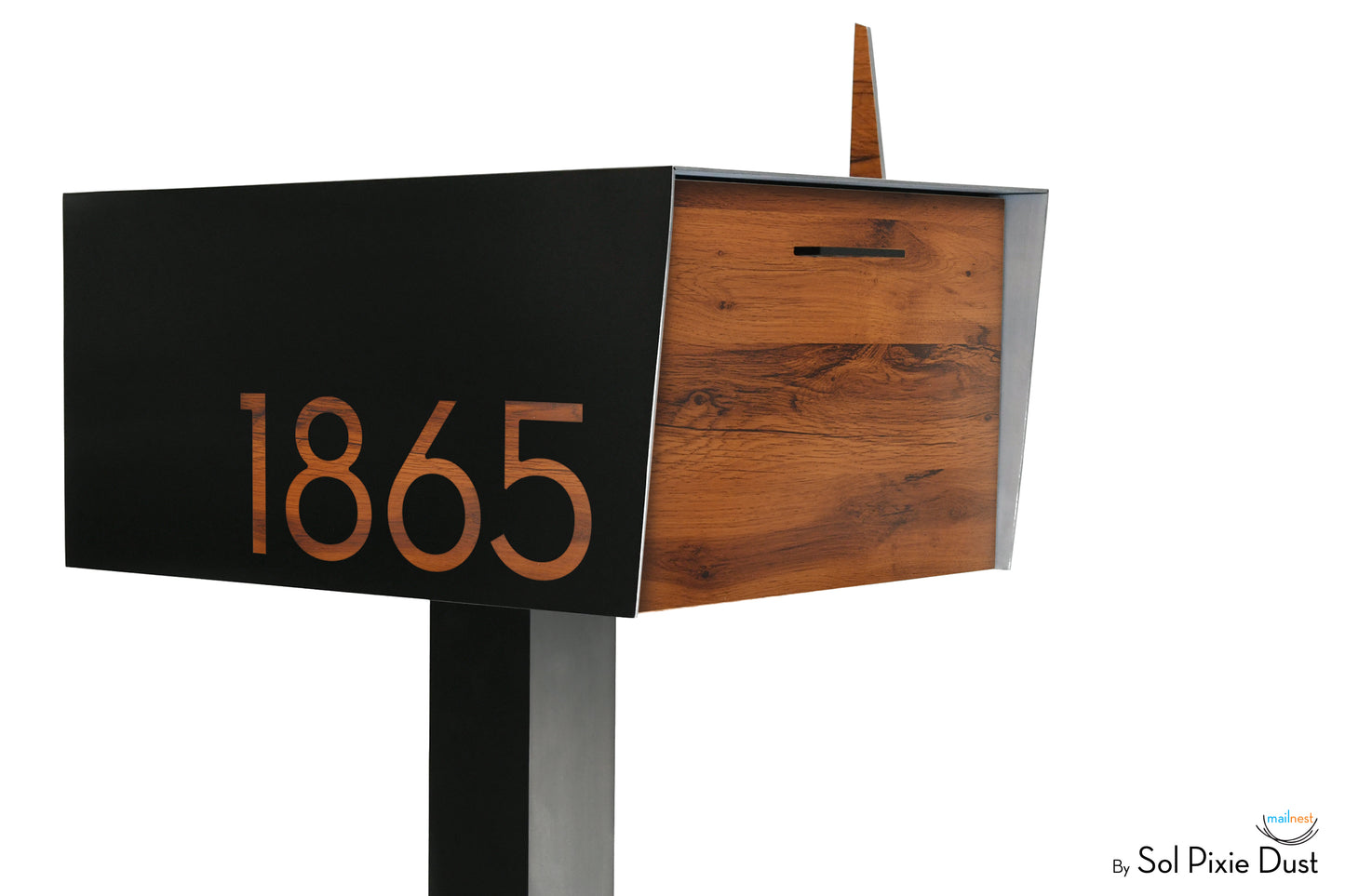 Modern Post Mounted Mailbox  - Contemporary Post Mounted Mailbox Type 4XL