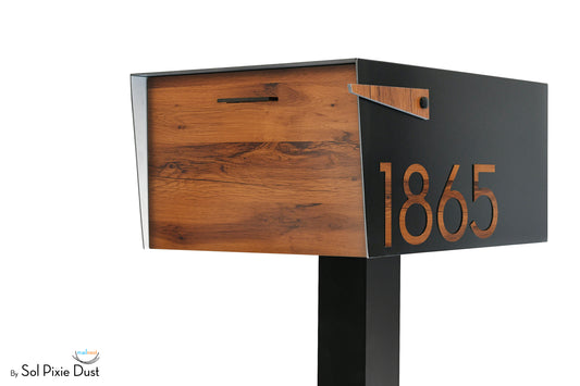 Modern Post Mounted Mailbox  - Contemporary Post Mounted Mailbox Type 4XL