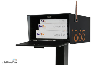 Modern Post Mounted Mailbox  - Contemporary Post Mounted Mailbox Type 4XL