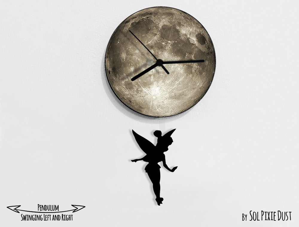 Peter Pan - Tinkerbell - Pendulum Wall Clock