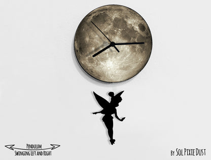 Peter Pan - Tinkerbell - Pendulum Wall Clock