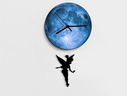 Peter Pan - Tinkerbell - Pendulum Wall Clock