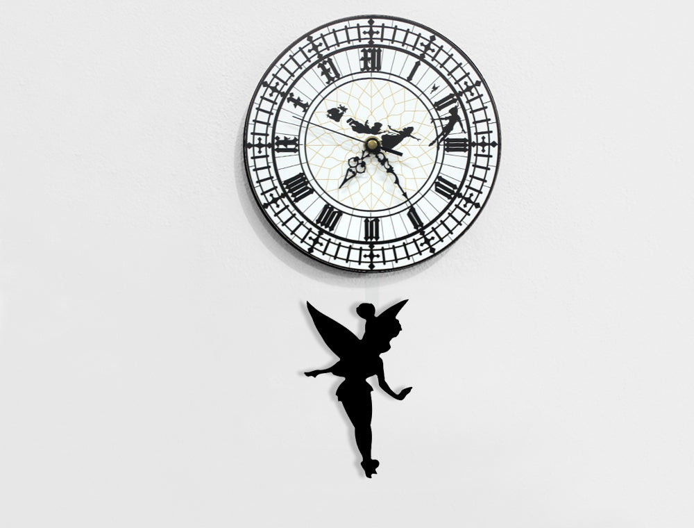 Peter Pan - Tinkerbell - Pendulum Wall Clock